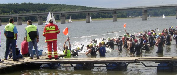 Start zur Kurzdistanz (1,5-40-10)