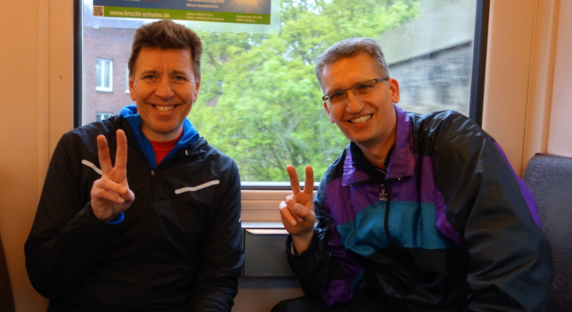 Andreas und ich in der U3